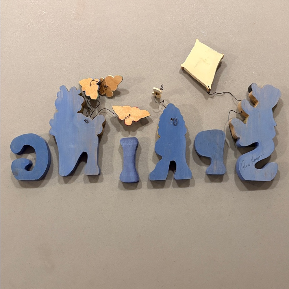 Spring  Wooden Letters Hand Crafted Home Decor - Picture 8 of 14